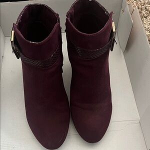 Karen Scott Deep burgundy Ankle Boots